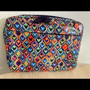 Disney Parks Dtech Laptop Bag Mltclrd Mickey Head